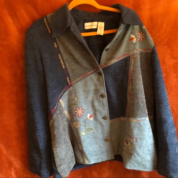 Cottage core patchwork sweater - Picture 3 of 4